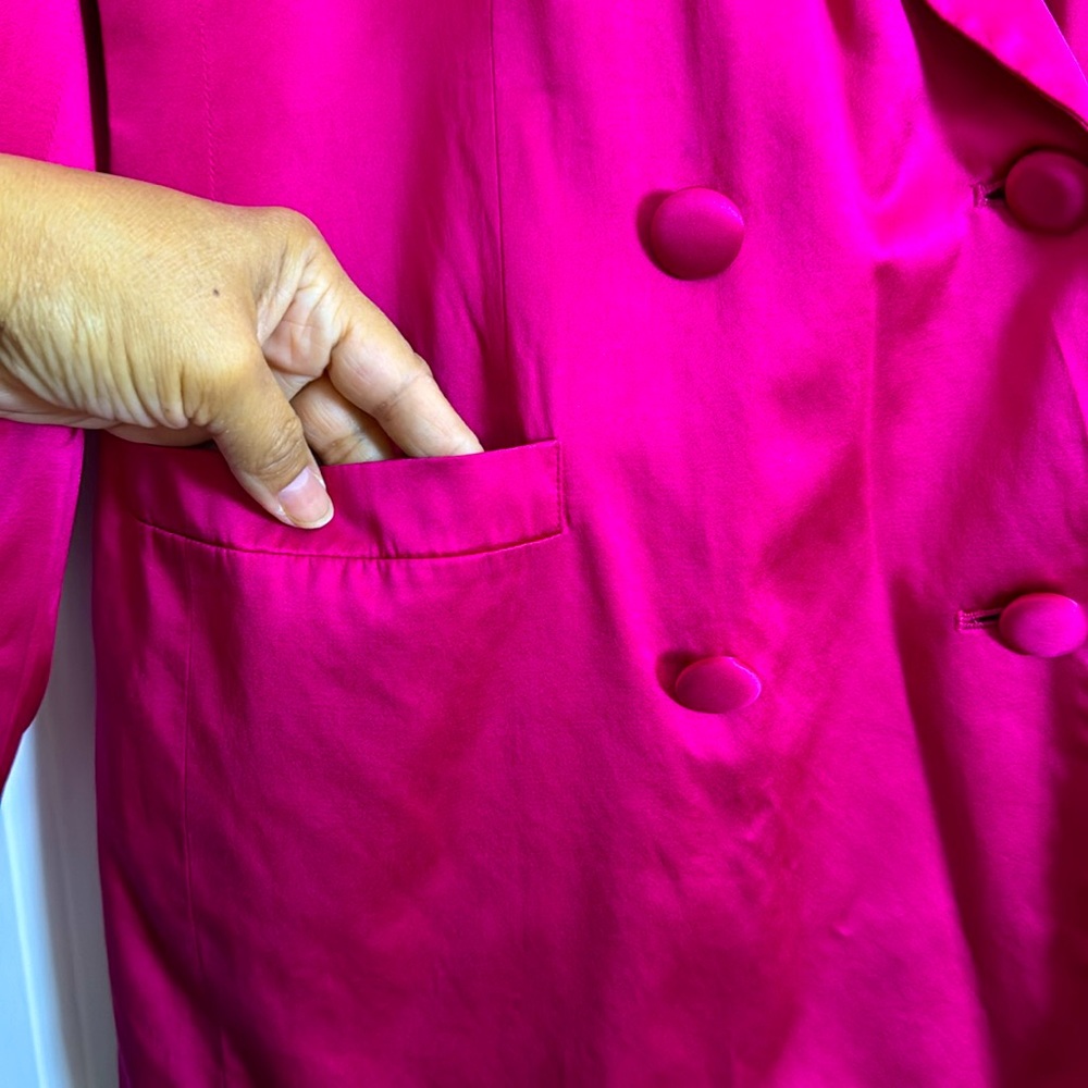 Double Breasted Pink Blazer - image 2